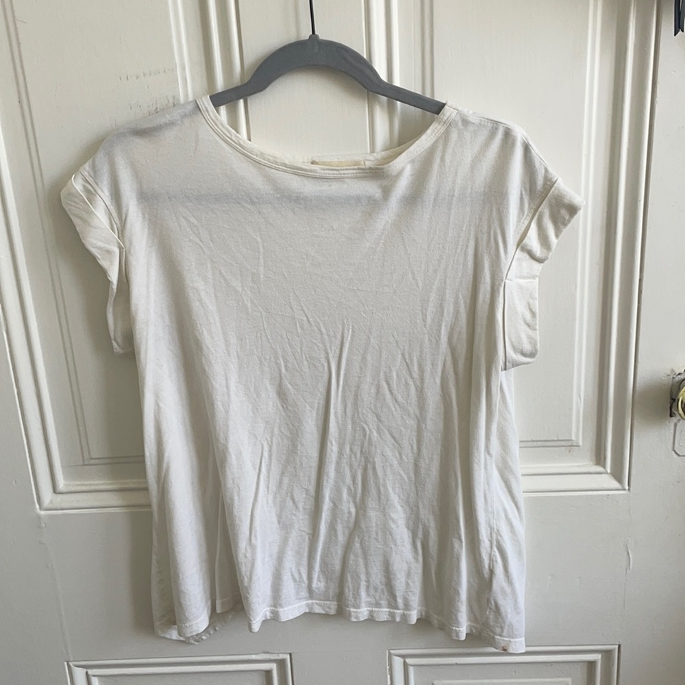 Cloth & Stone White Flowy T-Shirt